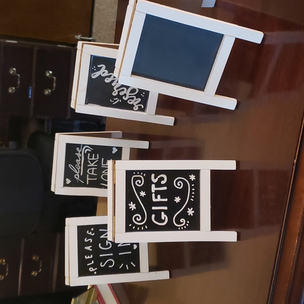 Wedding Table signs set of 5